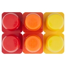 Danone Supermario, Merenda base formaggio, gusto Banana/Frag/Albicocca,fonte di Calcio, 6x50g